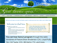 Tablet Screenshot of gladnewsministry.com